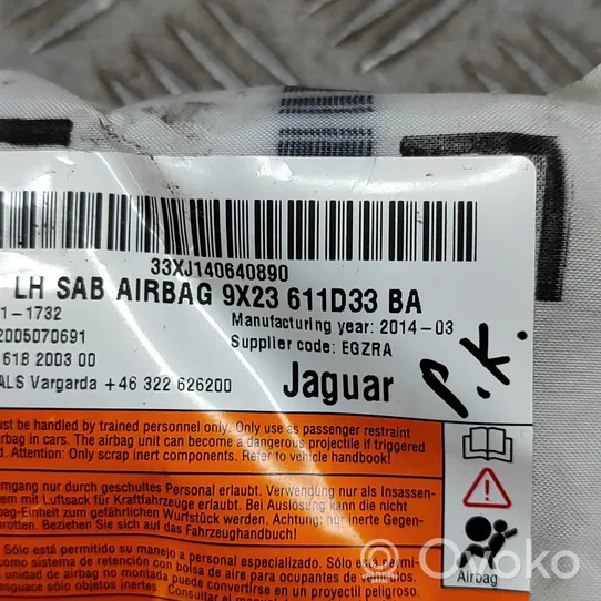 Jaguar XF X250 Istuimen turvatyyny 9X23611D33BA