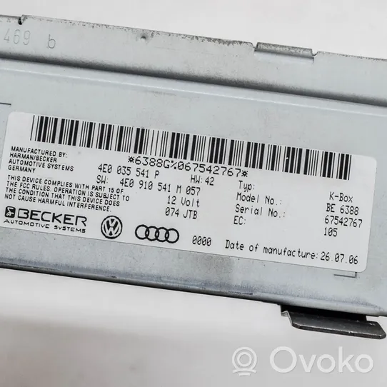 Audi Q7 4L Audio HiFi garso valdymo blokas 4E0910541M