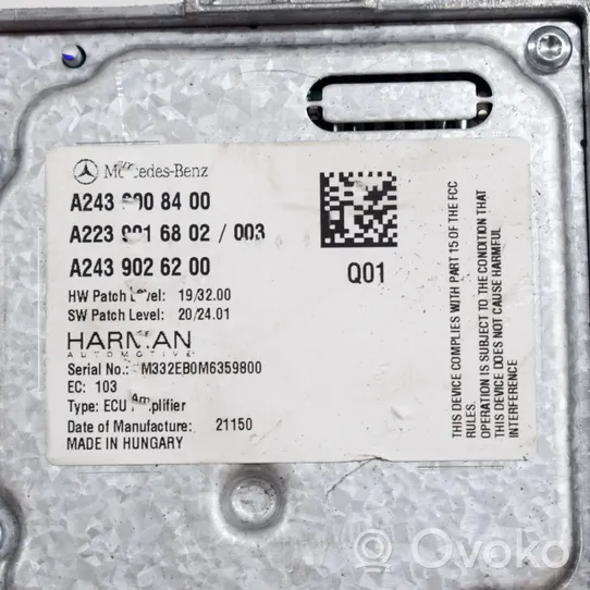 Mercedes-Benz EQA Garso stiprintuvas A2439008400