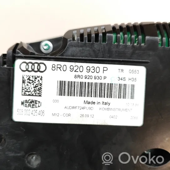 Audi Q5 SQ5 Velocímetro (tablero de instrumentos) 8R0920930P