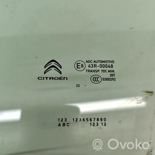 Citroen C3 Szyba drzwi przednich 9813022580