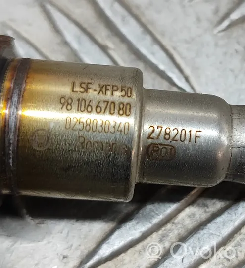 Citroen C3 Sensore della sonda Lambda 9810667080