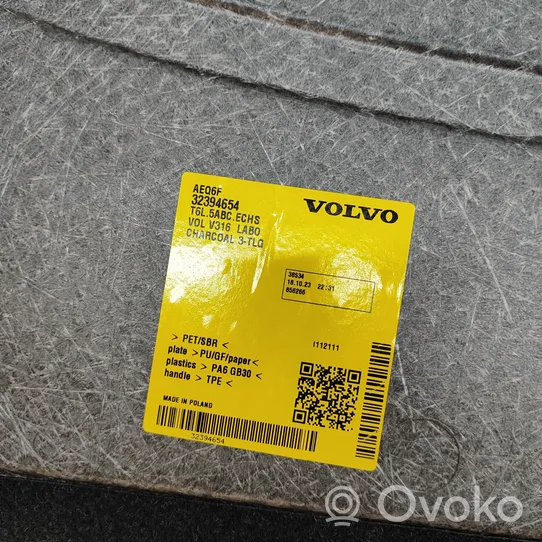 Volvo XC40 Tappeto di rivestimento del fondo del bagagliaio/baule 32394654