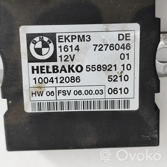 BMW X5 E70 Fuel injection pump control unit/module 7276046
