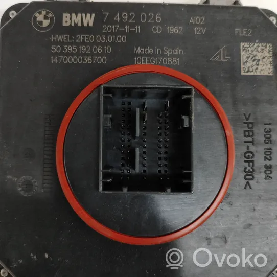 BMW 3 F30 F35 F31 LED šviesų modulis 7492026