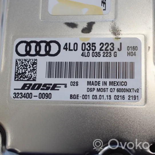 Audi Q7 4L Äänentoistojärjestelmäsarja 4L0035382B