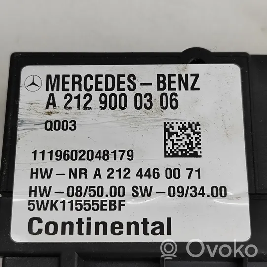 Mercedes-Benz Vito Viano W639 Centralina/modulo pompa dell’impianto di iniezione A2129000306