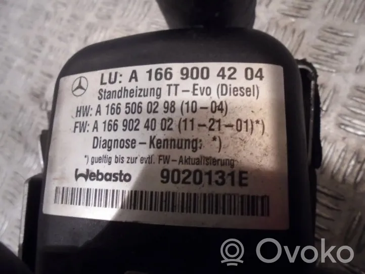 Mercedes-Benz GLE (W166 - C292) Ogrzewanie postojowe Webasto 