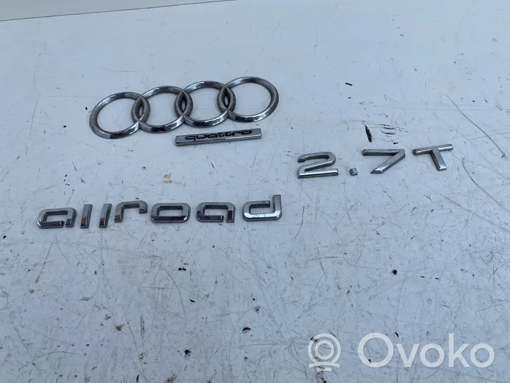 Audi A6 Allroad C5 Valmistajan merkki/mallikirjaimet 