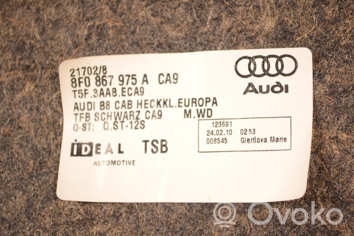 Audi A5 8T 8F Poszycie / Tapicerka tylnej klapy bagażnika 8F0867975A