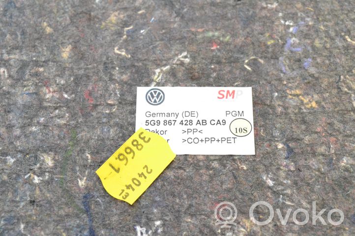 Volkswagen Golf VII Šoninis apdailos skydas 5G9867428