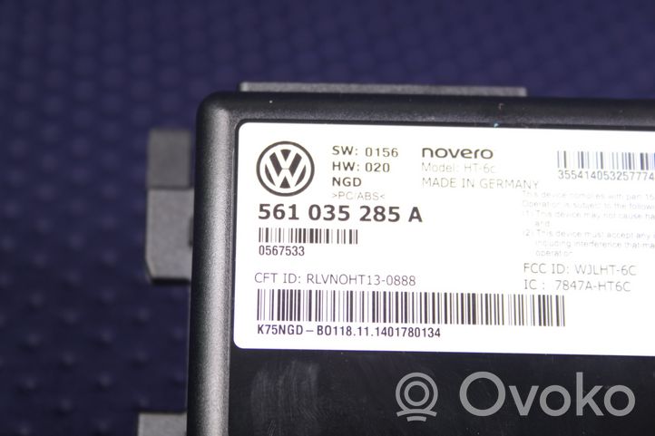 Volkswagen Jetta VI GPS navigation control unit/module 561035285A