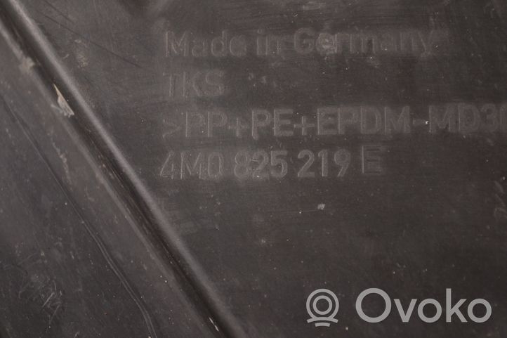 Audi Q7 4M Plaque de protection de réservoir de carburant 4M0825219E