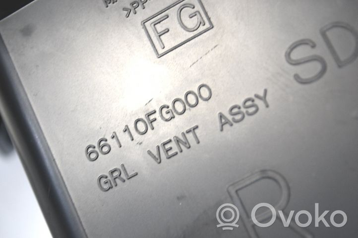Subaru Forester SH Copertura griglia di ventilazione cruscotto 66110FG000