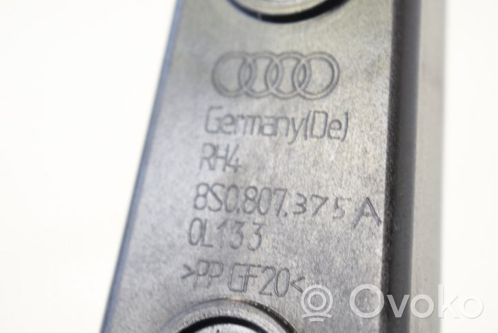 Audi TT TTS RS Mk3 8S Staffa angolare del supporto di montaggio del paraurti 8S0807375A