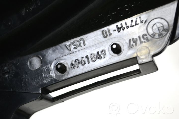 BMW X5 E70 Rivestimento laterale della consolle centrale posteriore 51476961849