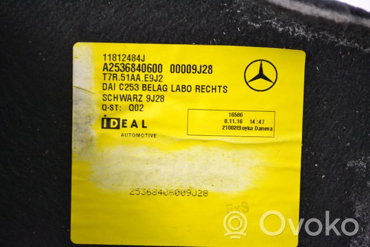 Mercedes-Benz GLC X253 C253 Keskikonsolin takasivuverhoilu A2536840600