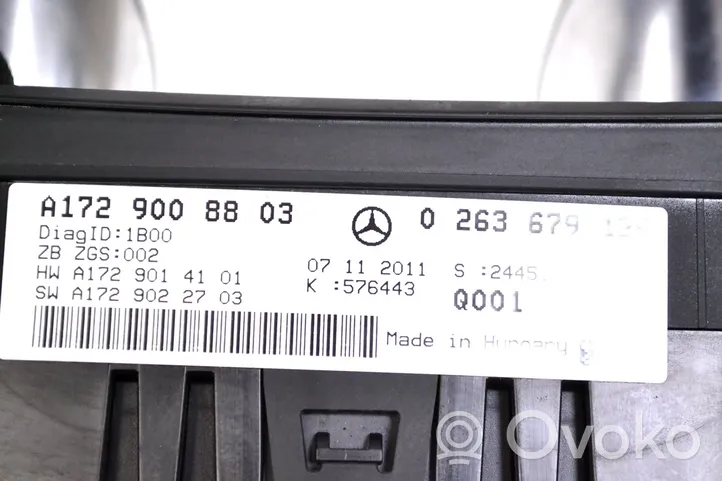 Mercedes-Benz SLK R172 Compteur de vitesse tableau de bord A1729008803