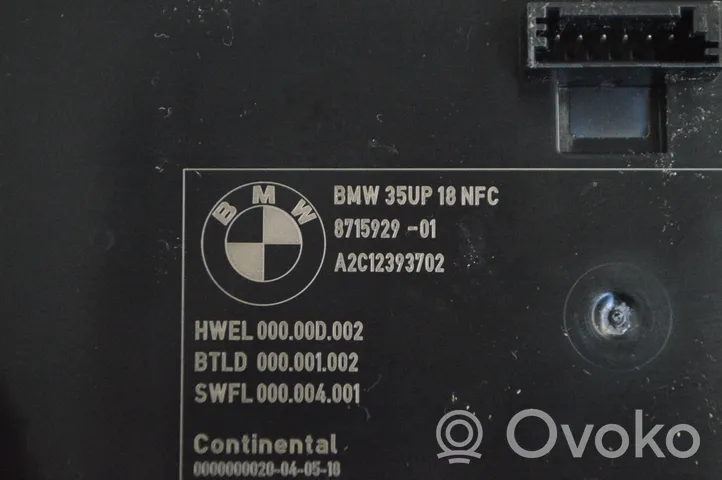 BMW 3 G20 G21 Module de charge sans fil 8715929