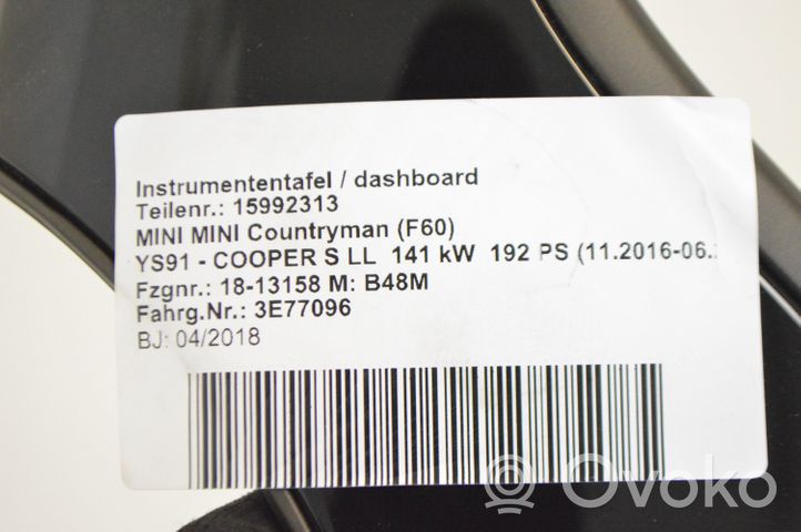 Mini Cooper Countryman F60 Garniture panneau inférieur de tableau de bord 9332793