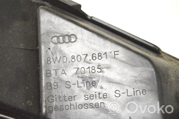 Audi A4 S4 B9 Kratka dolna zderzaka przedniego 8W0807681F