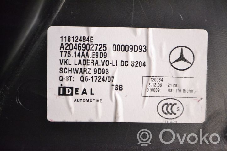 Mercedes-Benz C W204 Rivestimento laterale della consolle centrale posteriore A2046902725