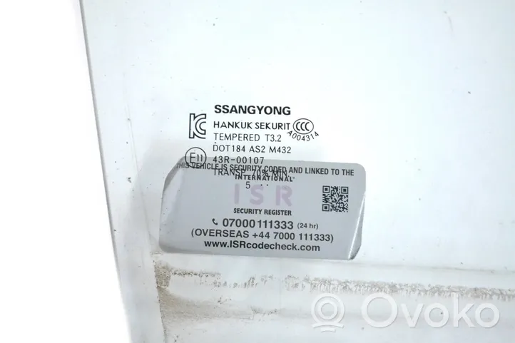 SsangYong Tivoli Szyba drzwi przednich 43R00107