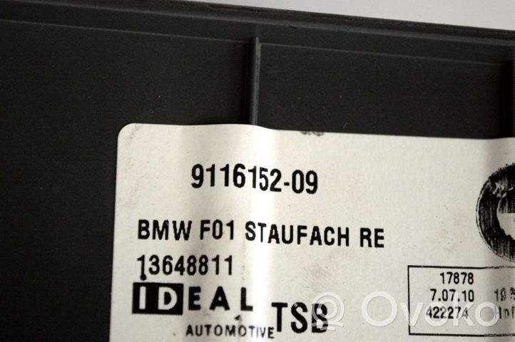 BMW 7 F01 F02 F03 F04 Osłona tylna tunelu środkowego 9116152