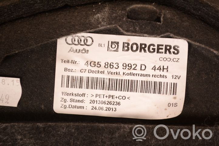Audi A6 C7 Boczek / Tapicerka / bagażnika 4G5863992D