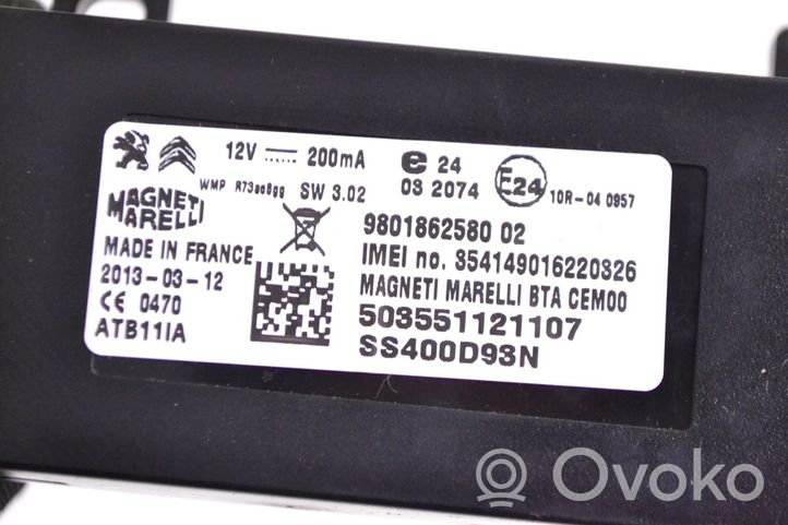 Peugeot RCZ Moduł / Sterownik GPS 9801862580