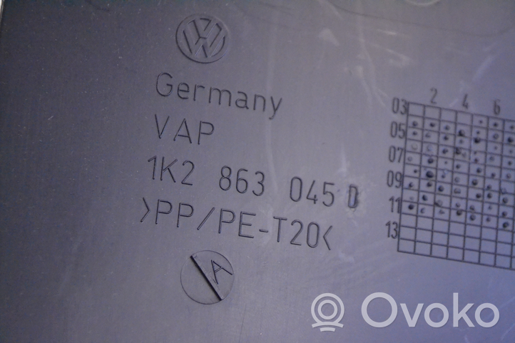 Volkswagen Golf VI Inny elementy tunelu środkowego 1K2863045D