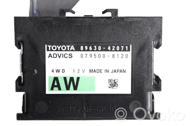 Toyota RAV 4 (XA40) Centralina/modulo sospensioni 8963042071