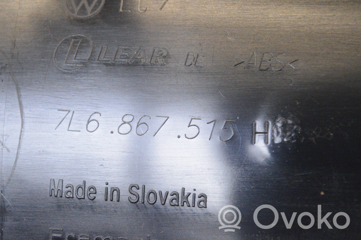 Volkswagen Touareg I Keskikonsolin takasivuverhoilu 7L6867515H