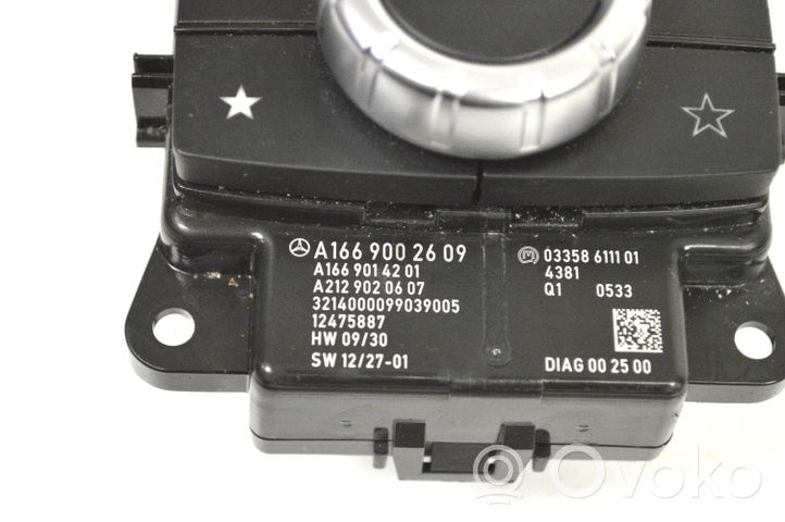 Mercedes-Benz GL X166 Controllo multimediale autoradio A1669002609