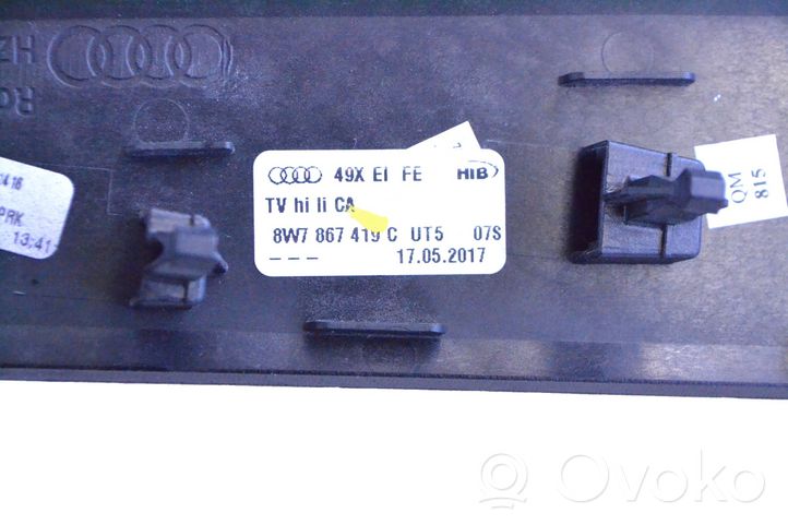 Audi A5 Support bouton lève vitre porte arrière 8W7867419C