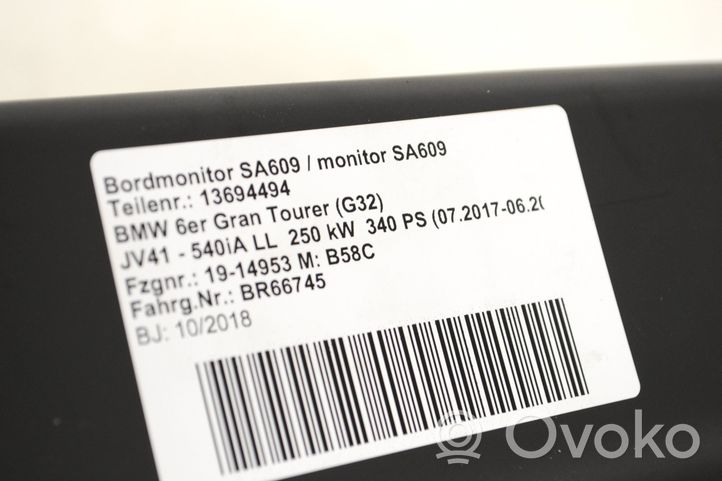 BMW 6 G32 Gran Turismo Monitor / wyświetlacz / ekran 8798736