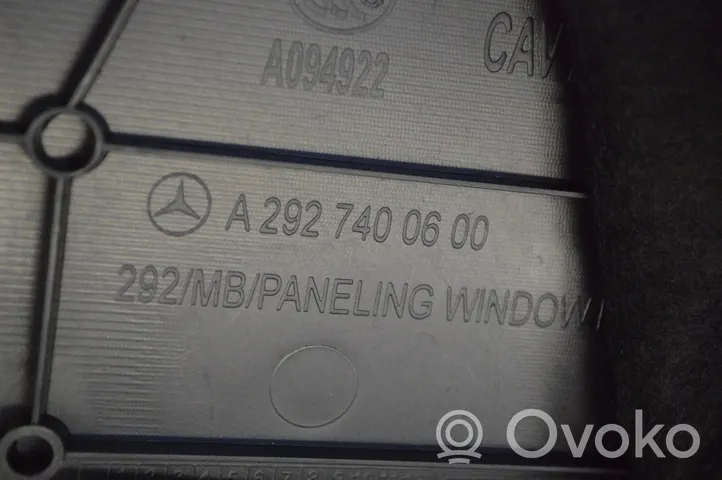 Mercedes-Benz GLE (W166 - C292) Rivestimento laterale della consolle centrale posteriore A2927400600