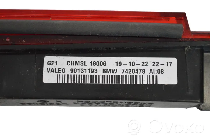 BMW 3 G20 G21 Luce d’arresto centrale/supplementare 7420478