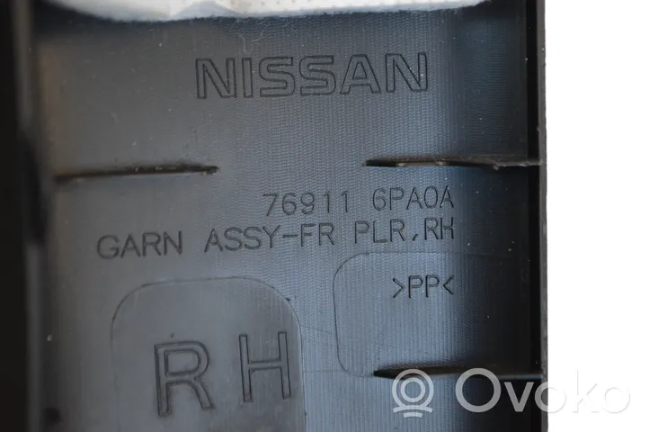 Nissan Juke II F16 (A) Revêtement de pilier 769116PA0A