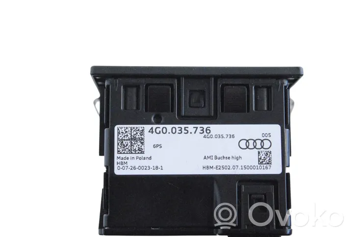 Audi A6 S6 C7 4G Connettore plug in AUX 4G0035736