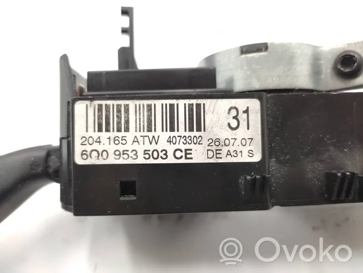 Volkswagen Polo IV 9N3 Leva comando tergicristalli 6Q0953503CE