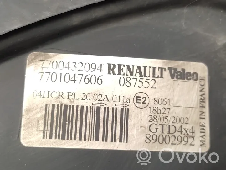 Renault Scenic RX Etu-/Ajovalo 7700432094