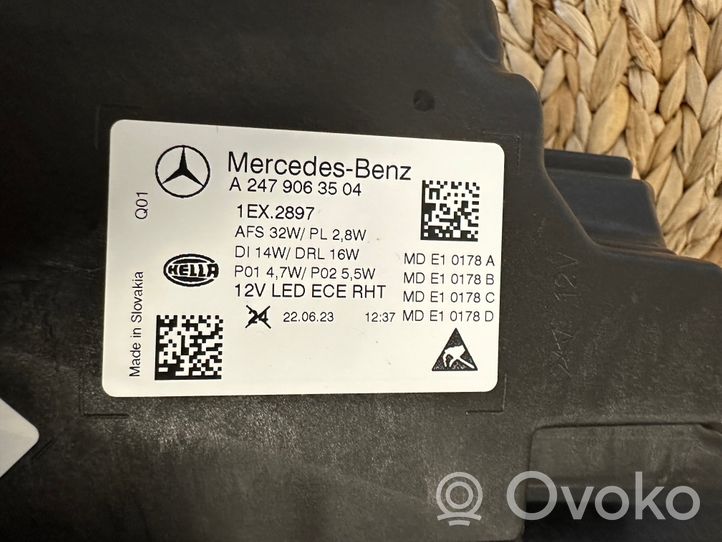 Mercedes-Benz GLA H247 Etu-/Ajovalo A2479063504