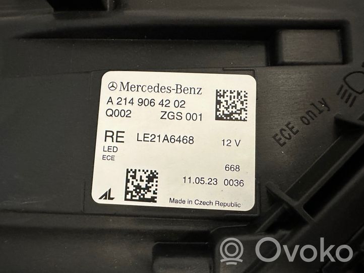 Mercedes-Benz E W214 Faro/fanale A2149064202