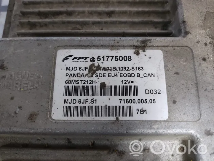 Fiat Panda III Calculateur moteur ECU 51775008