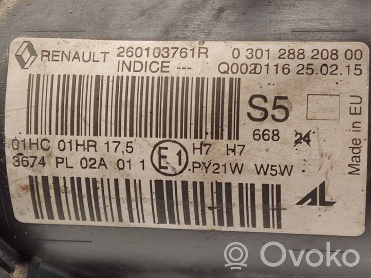 Renault Megane IV Headlight/headlamp 260103761R