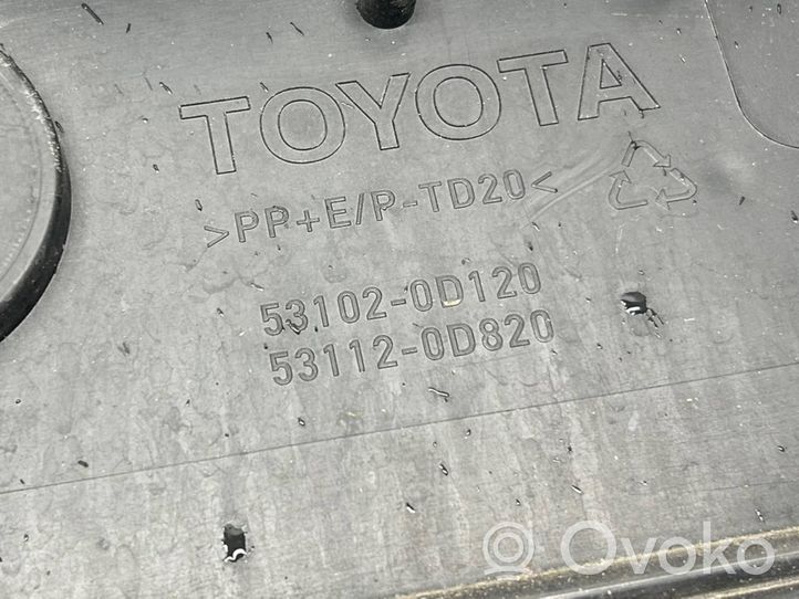 Toyota Yaris Grille calandre supérieure de pare-chocs avant 531120D820