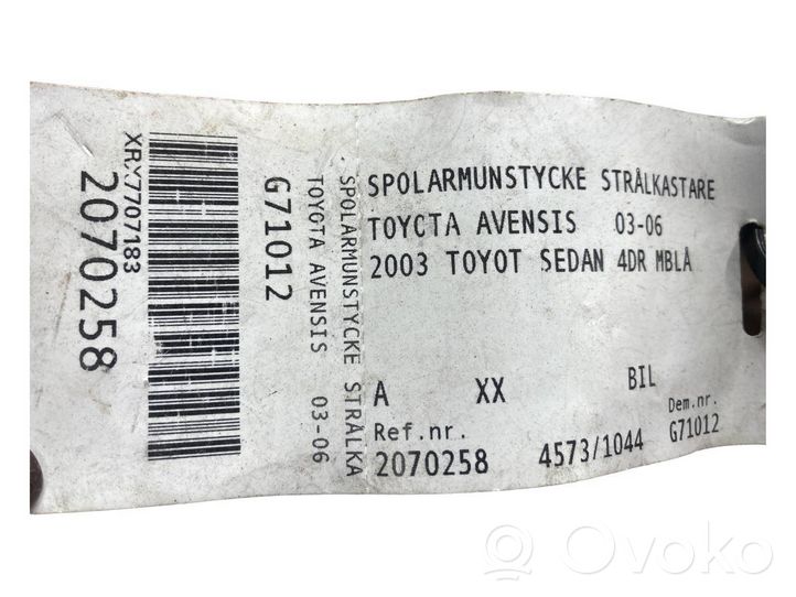 Toyota Avensis T250 Ugello a spruzzo lavavetri per faro 2070258