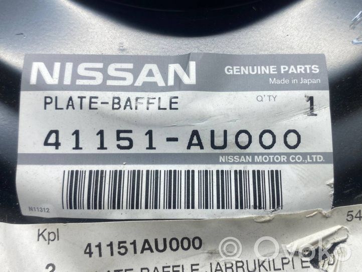 Nissan Primera Plaque de protection anti-poussière du disque de frein avant 41151AU000