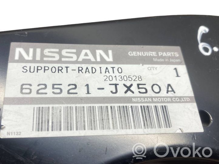 Nissan NV200 Jäähdyttimen kehyksen suojapaneelin kiinnike 62521JX50A